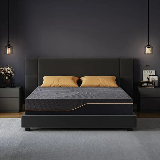 Ljustra Full Firm Mattress 14 Inch Copper-Gel Memory Foam Cooling Cover