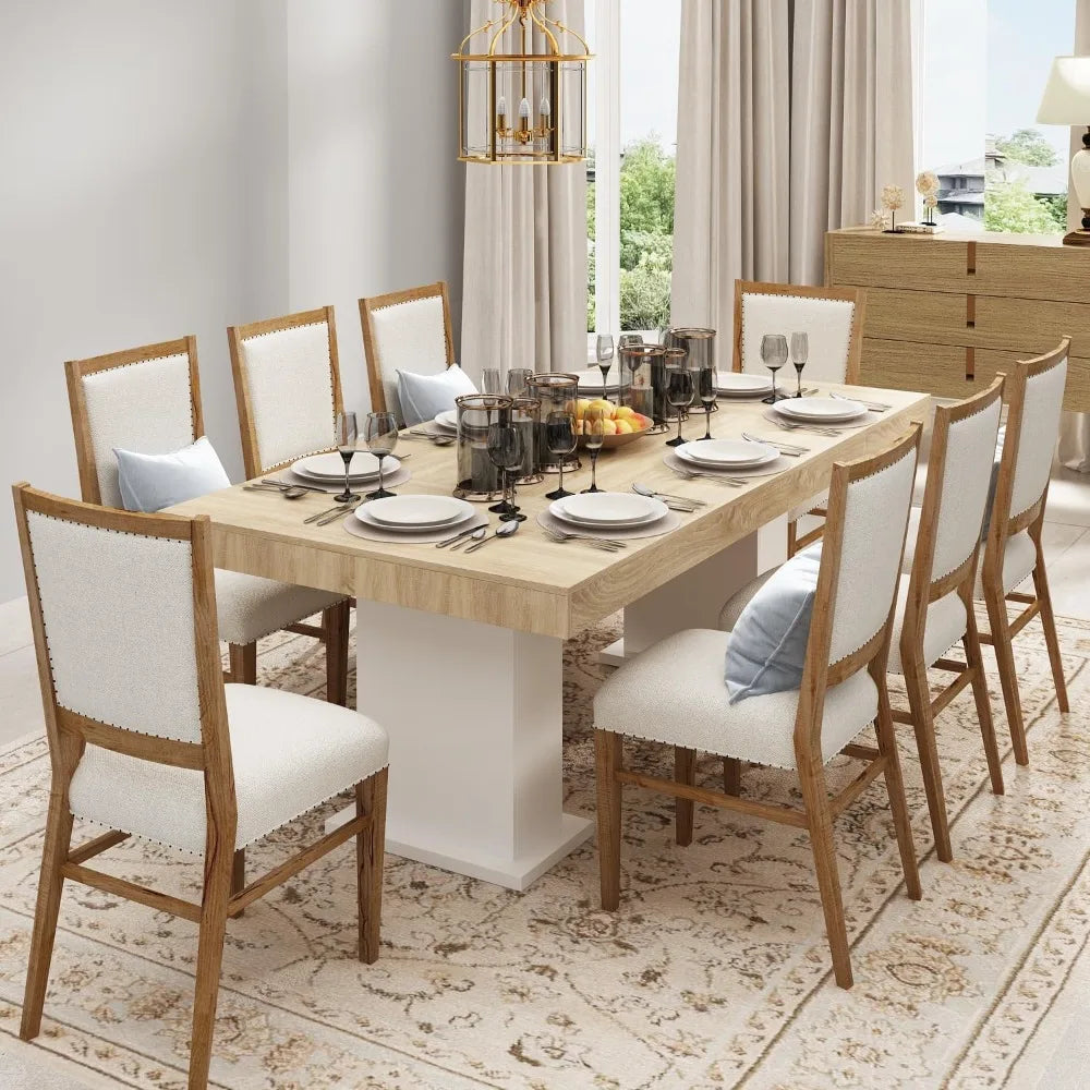 Large Rectangular Dining Table for 4-8 People Modern Kitchen Furniture