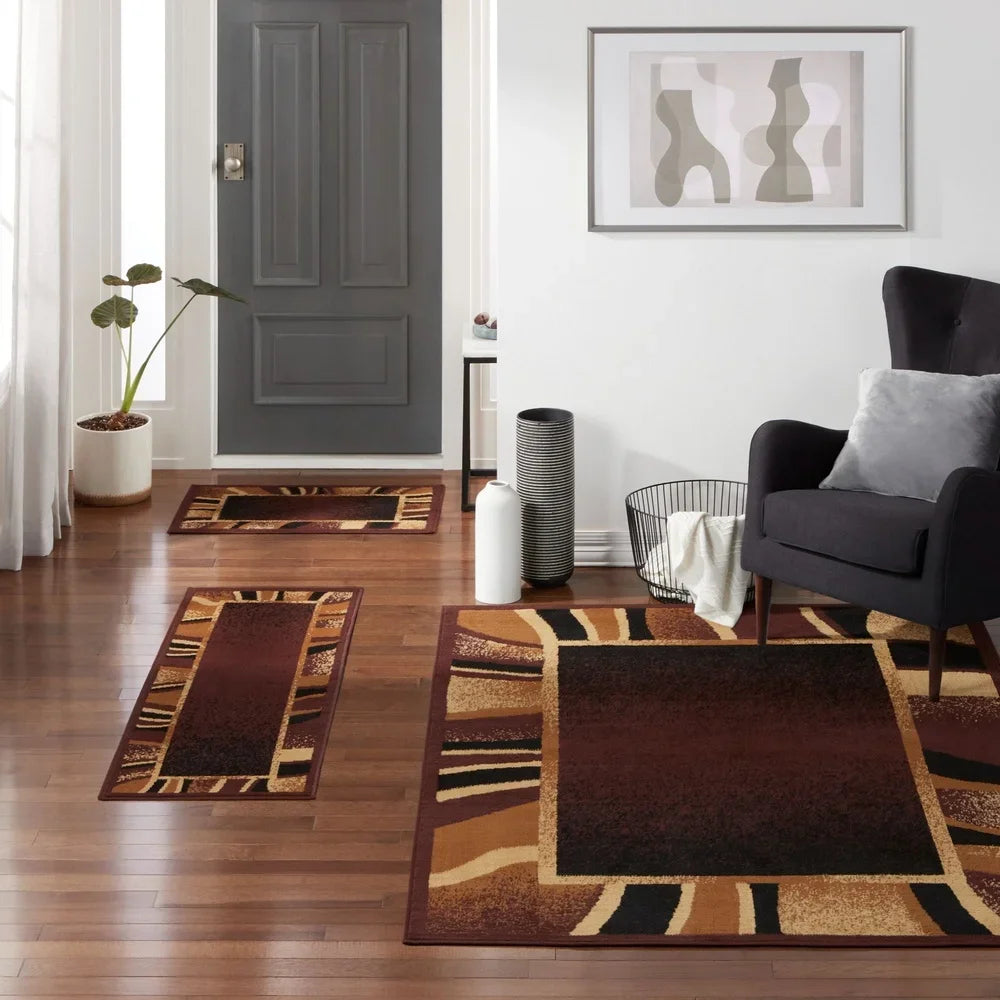 Ariana Konya 3-Piece Area Rug Set Soft Cozy Modern Indoor Rugs