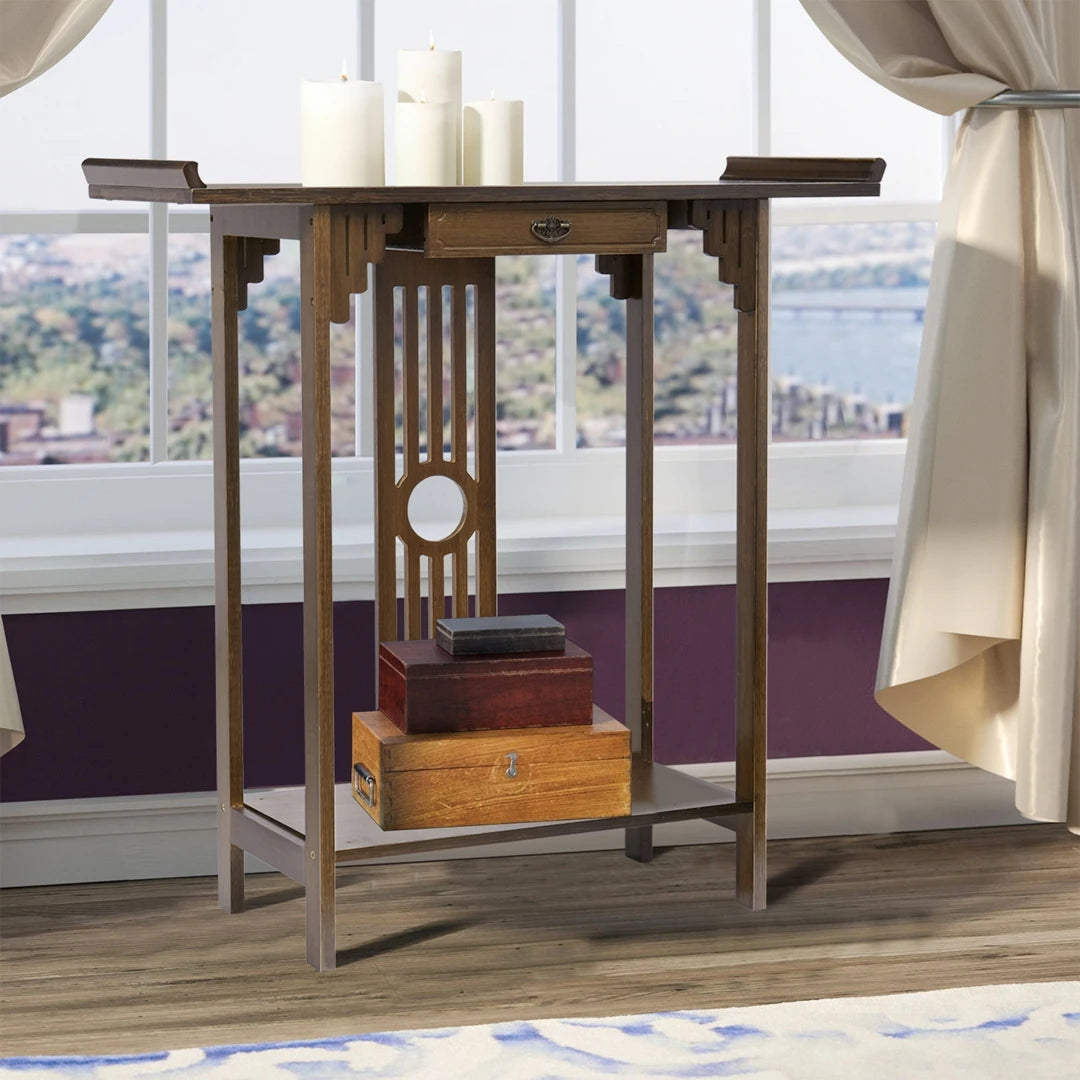 Modern Console Table with Drawer for Entryway Hallway Living Room