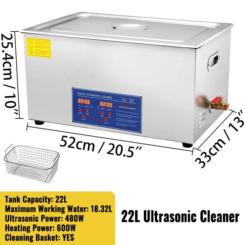 **** Ljustra Ultrasonic Cleaner 1.3-30L Powerful Digital Jewelry Washing Machine