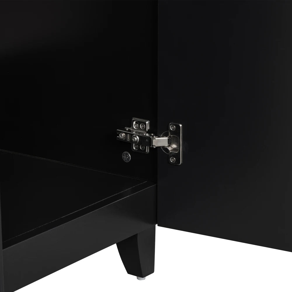 24 Inch Bathroom Vanity Cabinet Ceramic Sink 2 Drawers Storage