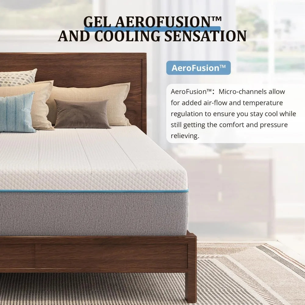 Ljustra King Mattress 14 Inch Cooling Memory Foam Bed in a Box