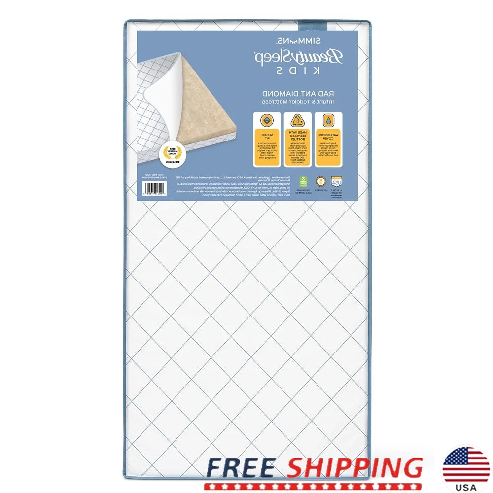 Ljustra Waterproof Extra Firm Crib Toddler Mattress GREENGUARD Certified