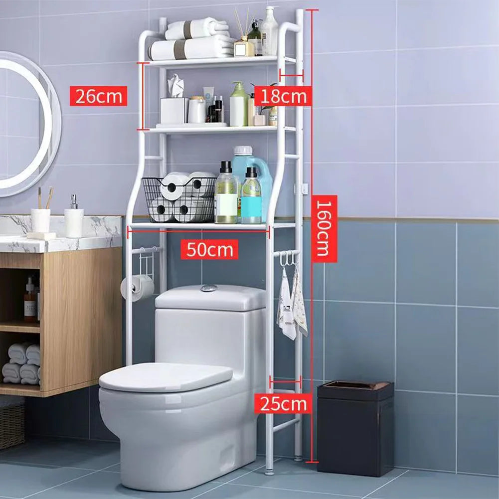 Over Toilet Storage Shelf 2/3 Tier Freestanding Bathroom Organizer