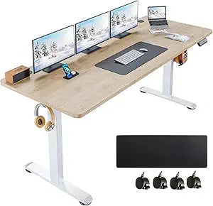 Electric Standing Desk 63x24 Adjustable Height Sit Stand Up Desk