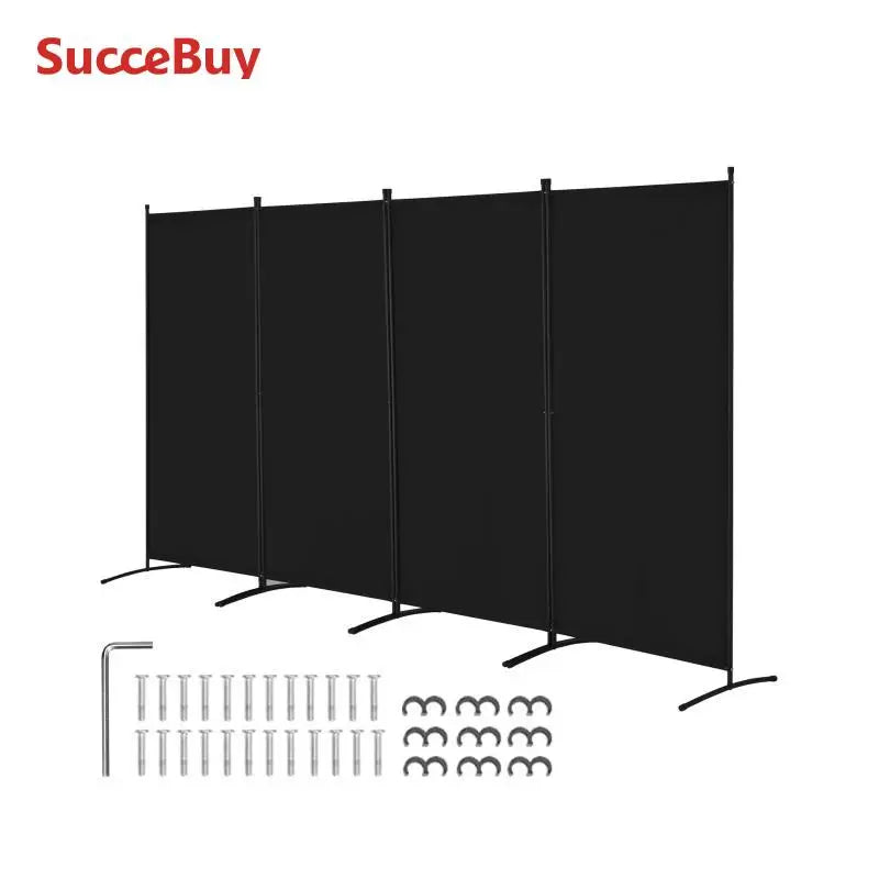 Ljustra 4 Panel Room Divider Folding Privacy Screen Freestanding Partition