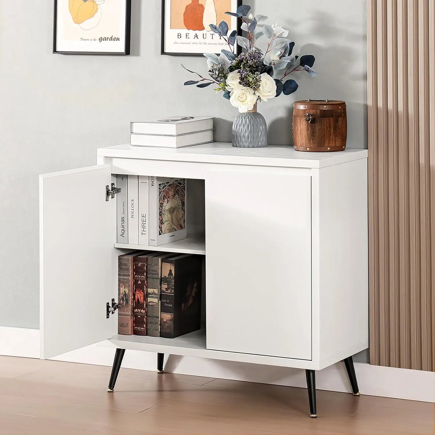 Modern 2-Door Sideboard Cabinet Freestanding Storage for Living Room