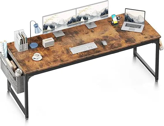Large Modern 71 Inch Computer Desk Home Office Desk with Storage Hook
