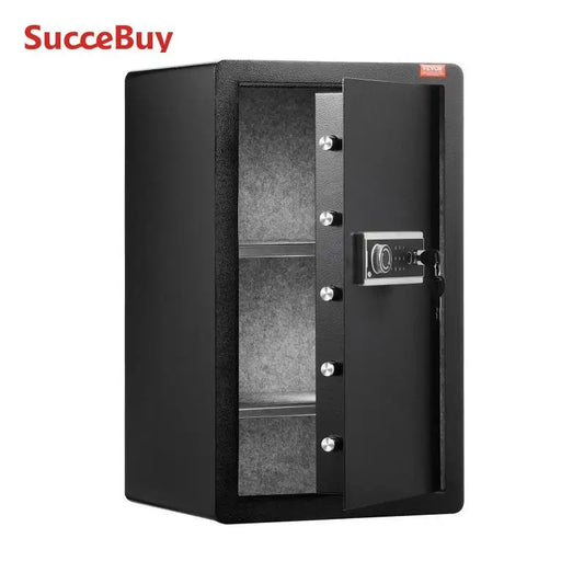 SucceBuy Safe Box Key Lock Fingerprint Fireproof Secure Storage 4 Cubic Feet
