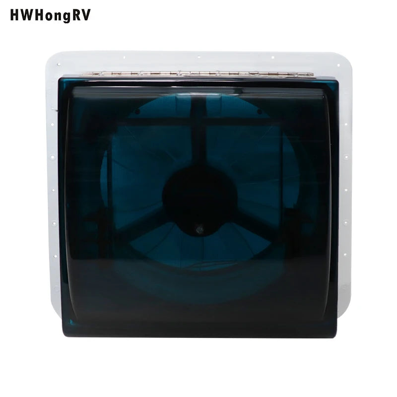 Ljustra RV Vent Fan With LED Light 5-Speed Reversible DC 12V Trailer