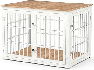 42 Inch Heavy Duty Dog Crate Furniture for Large Medium Dogs End Table
