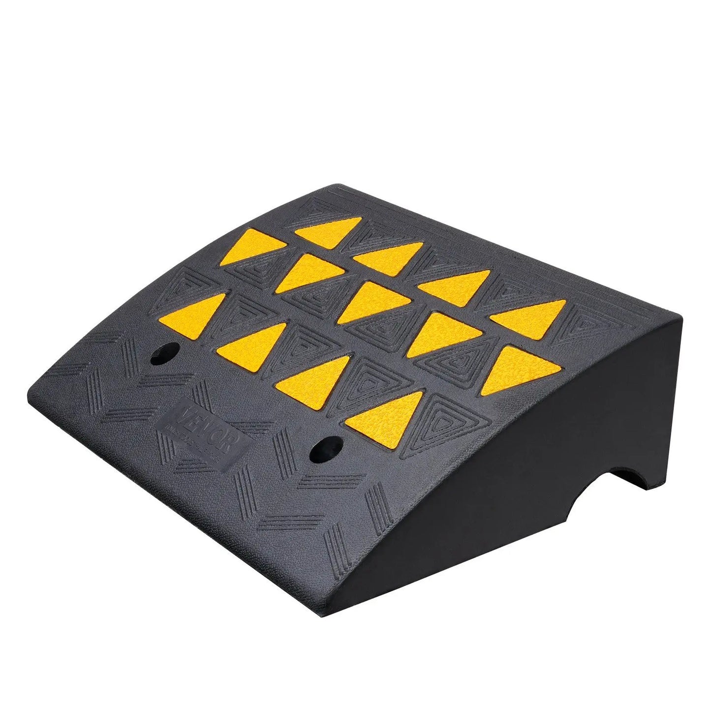15-Ton Capacity Heavy-Duty Rubber Curb Ramp for Wheelchairs Trucks Forklifts