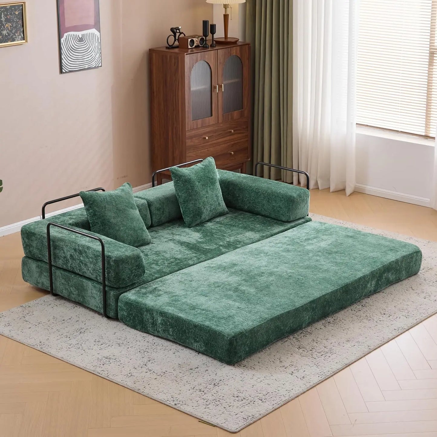 Ljustra Convertible Sleeper Sofa Bed Folding Couch Lounge Bed