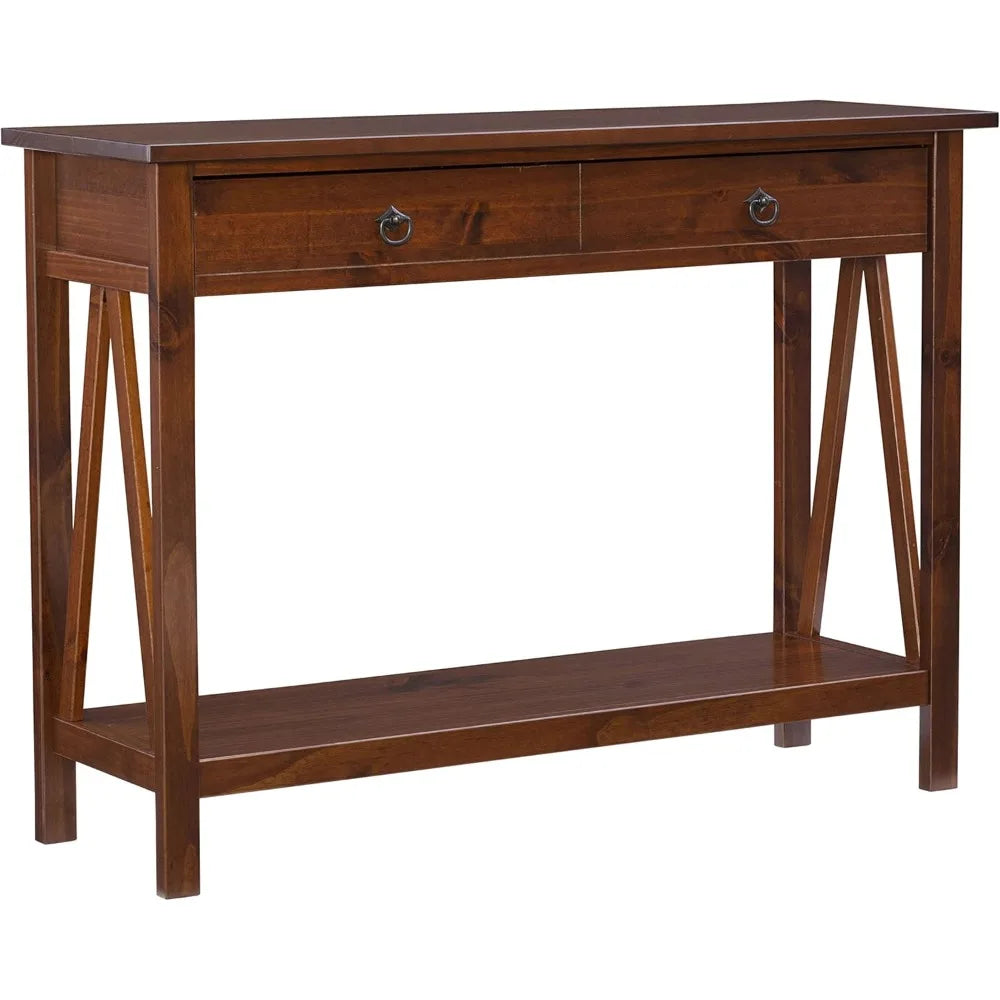 Home Decor Console Table Antique Tobacco Modern Minimalist Furniture