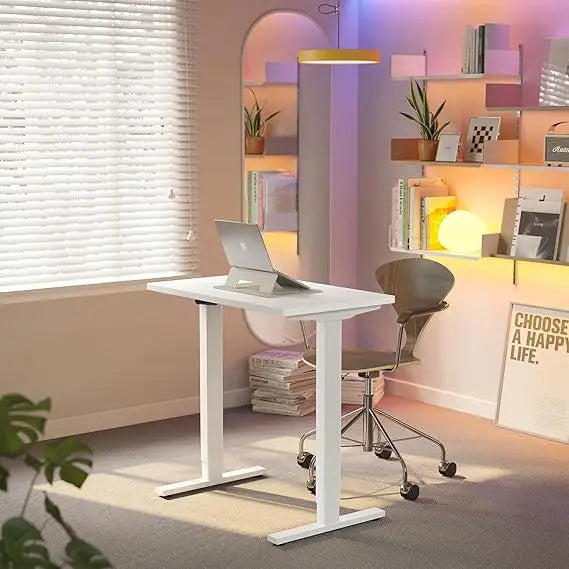 32 Inch Electric Standing Desk Adjustable Height Memory Settings Home Office