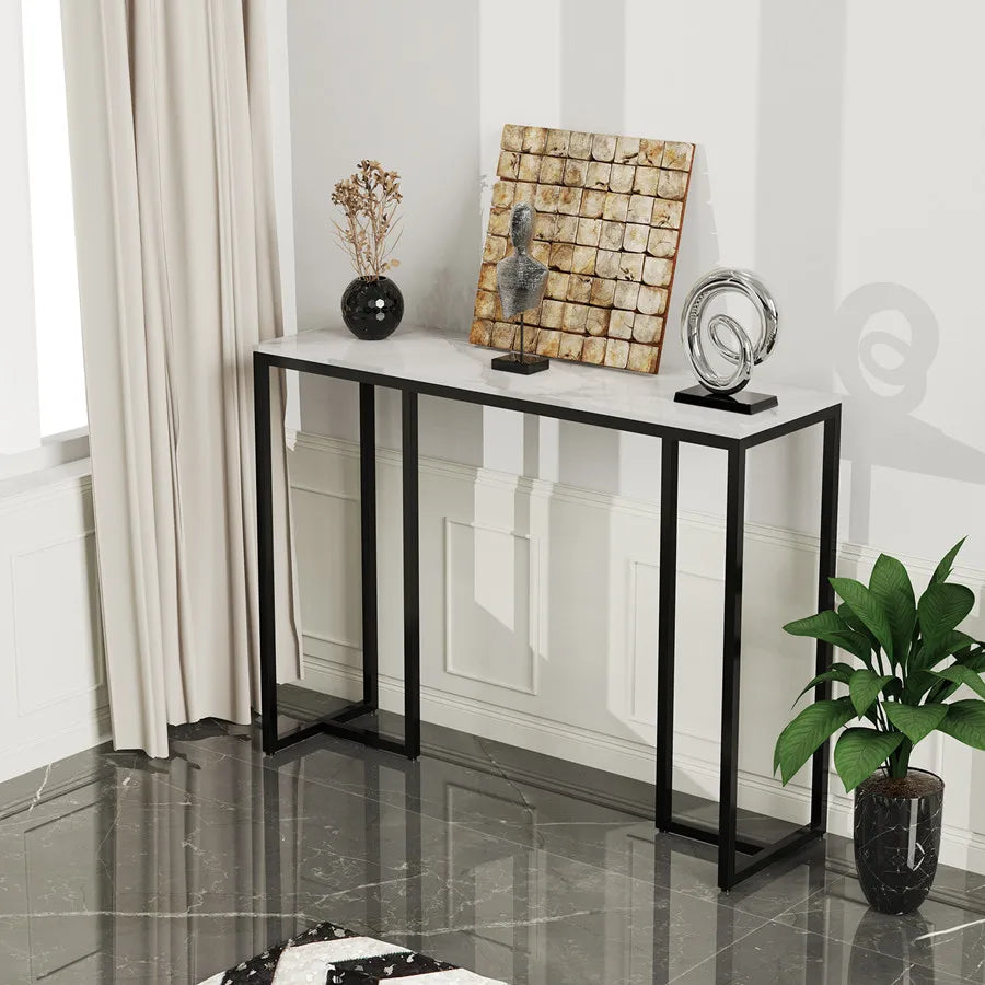 Ljustra Modern Console Table Entryway Foyer Marble Sofa Table