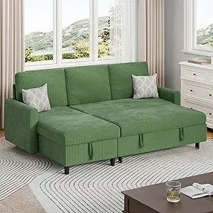 Ljustra Pull Out Couch 2 in 1 Sleeper Sofa Bed with Storage