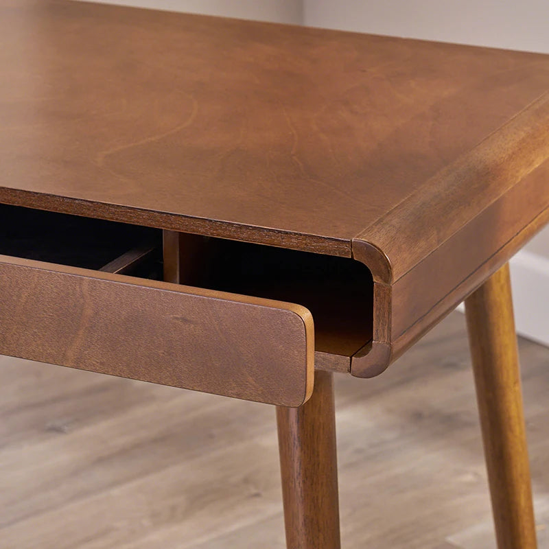 Home Office Vintage Desk Solid Wood Writing Desk Mid Century Style