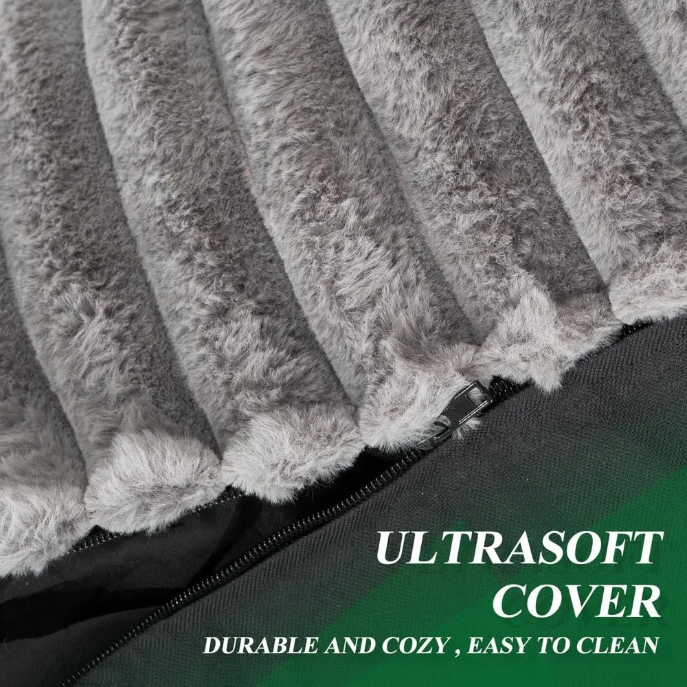 Ljustra Big Bean Bag Lounger Chair Sofa Memory Foam for Adults