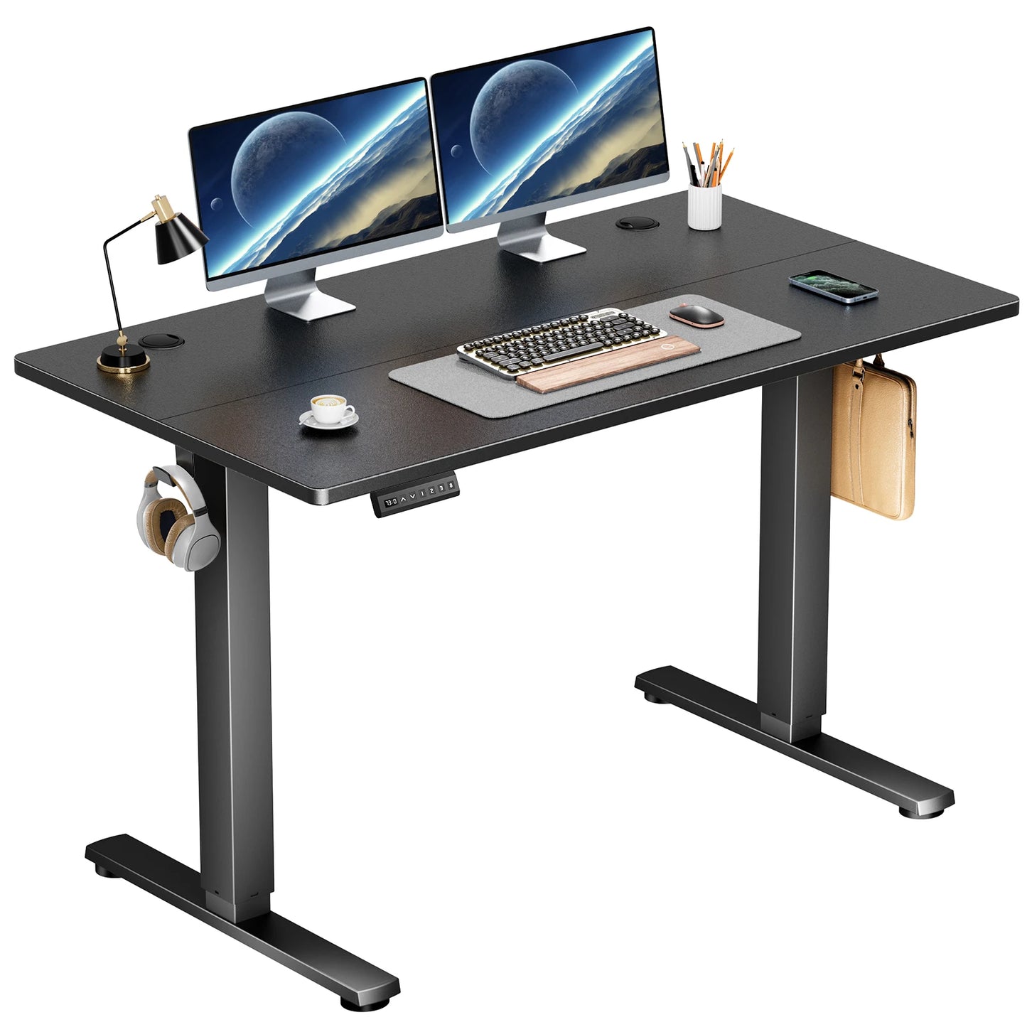 Ljustra Electric Standing Desk Height Adjustable 40x24 Inch Ergonomic Workstation