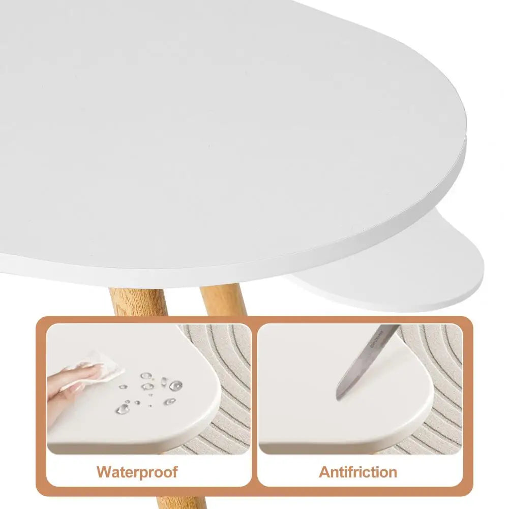 Mid Century Modern Cloud Shape Coffee Table Easy Assembly Living Room