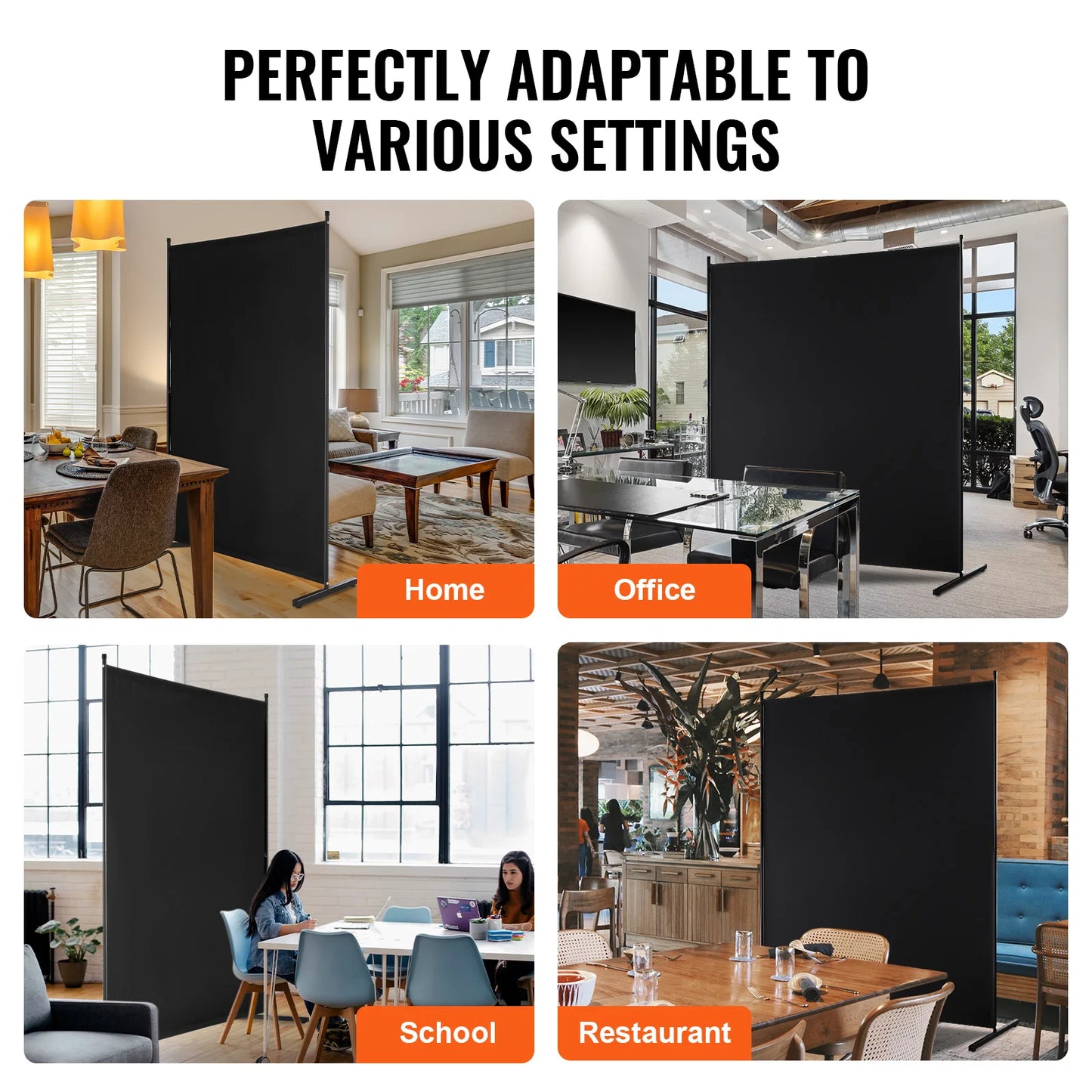 Ljustra Portable Soundproof Room Divider Privacy Folding Partition Screen