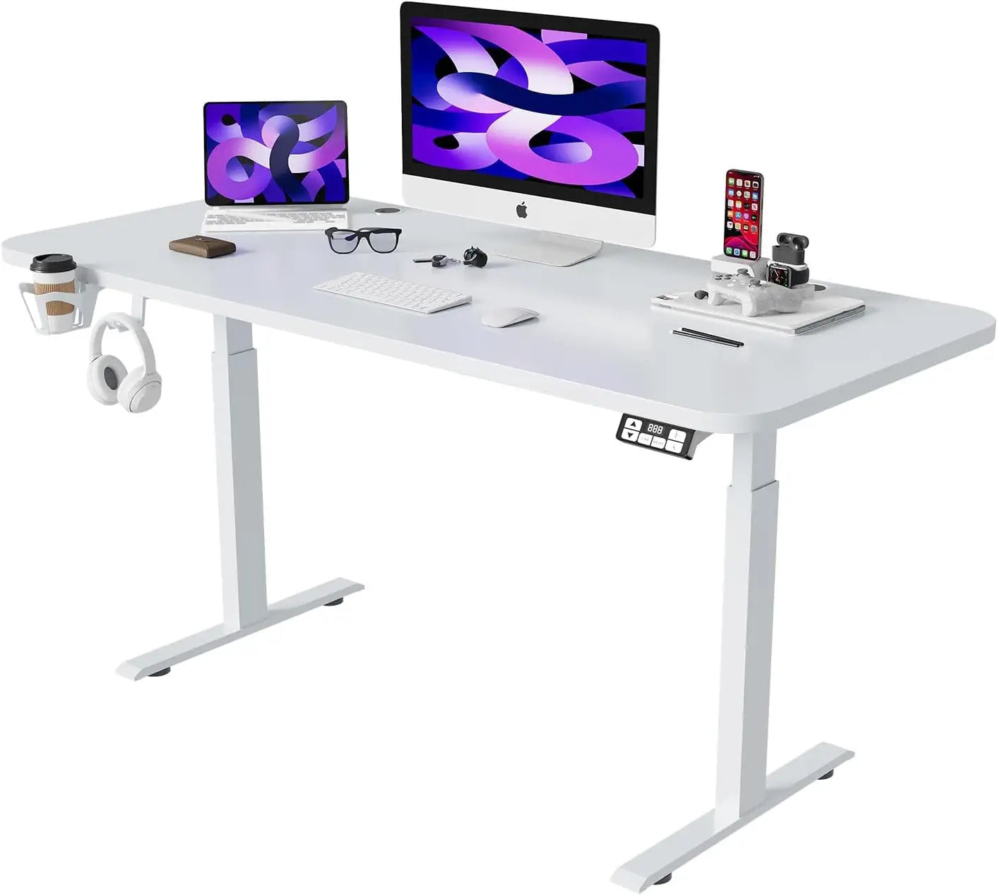 Ljustra Adjustable Electric Standing Desk Sit Stand Home Office Workstation