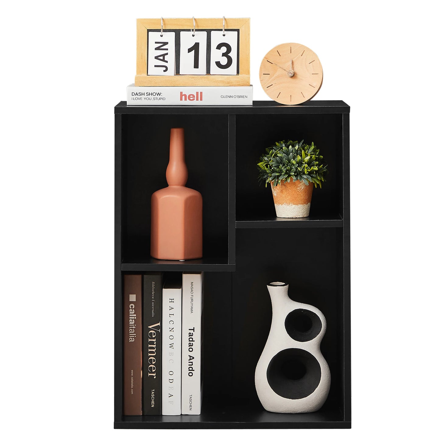 Ljustra Modern 3-Cube Bookshelf Minimalist Storage Organizer