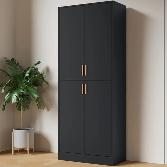 Ljustra Kitchen Pantry Cabinet 71 Inch Tall Wood Storage Cabinet with Doors