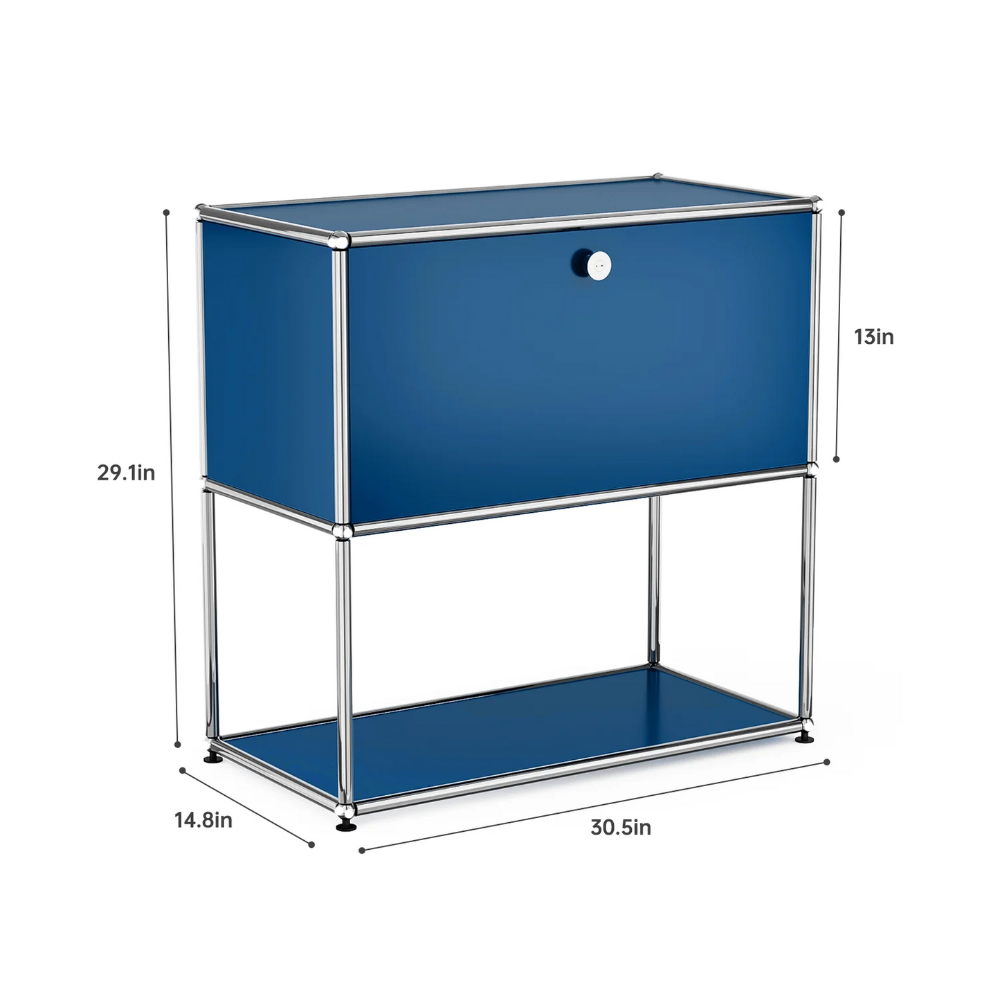 Modern Stainless Steel Storage Cabinet Organizer for Living Room Office