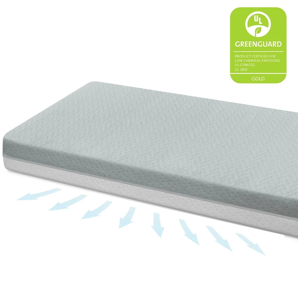 Ljustra Breathable Baby Crib Mattress Cloud Core Waterproof Dual Sided