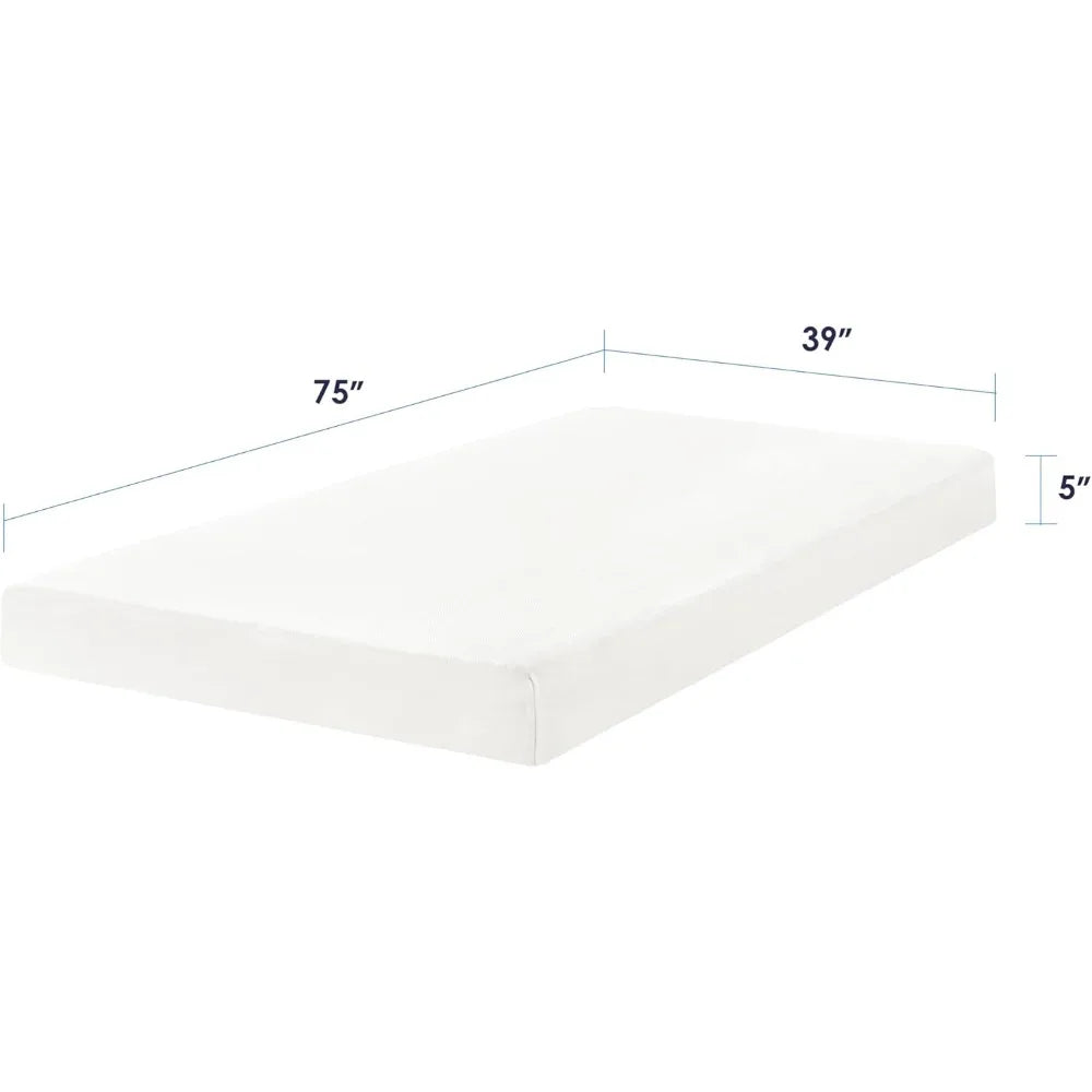 Ljustra 5 Inch Memory Foam Mattress Cooling Gel Twin Size Mattress