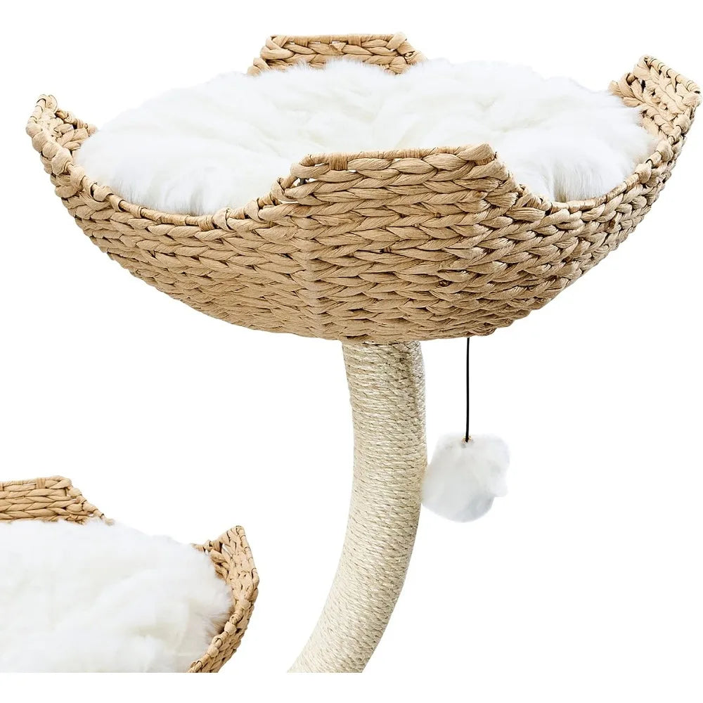 Ljustra 73" Tall Modern Cat Tree Scratching Tower for Large Cats