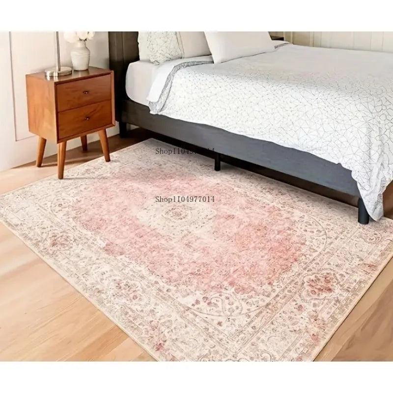 Bohemian Style Indoor Rug Vintage Machine Washable Non-Slip Soft Carpet
