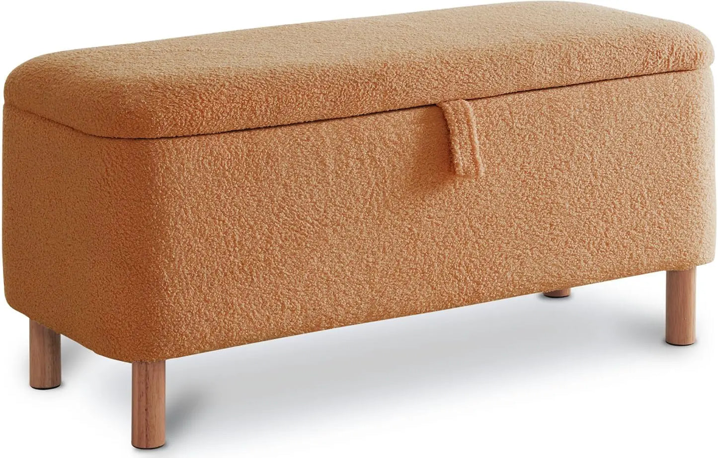Boucle Storage Ottoman Bench for Bedroom Entryway Home Decor