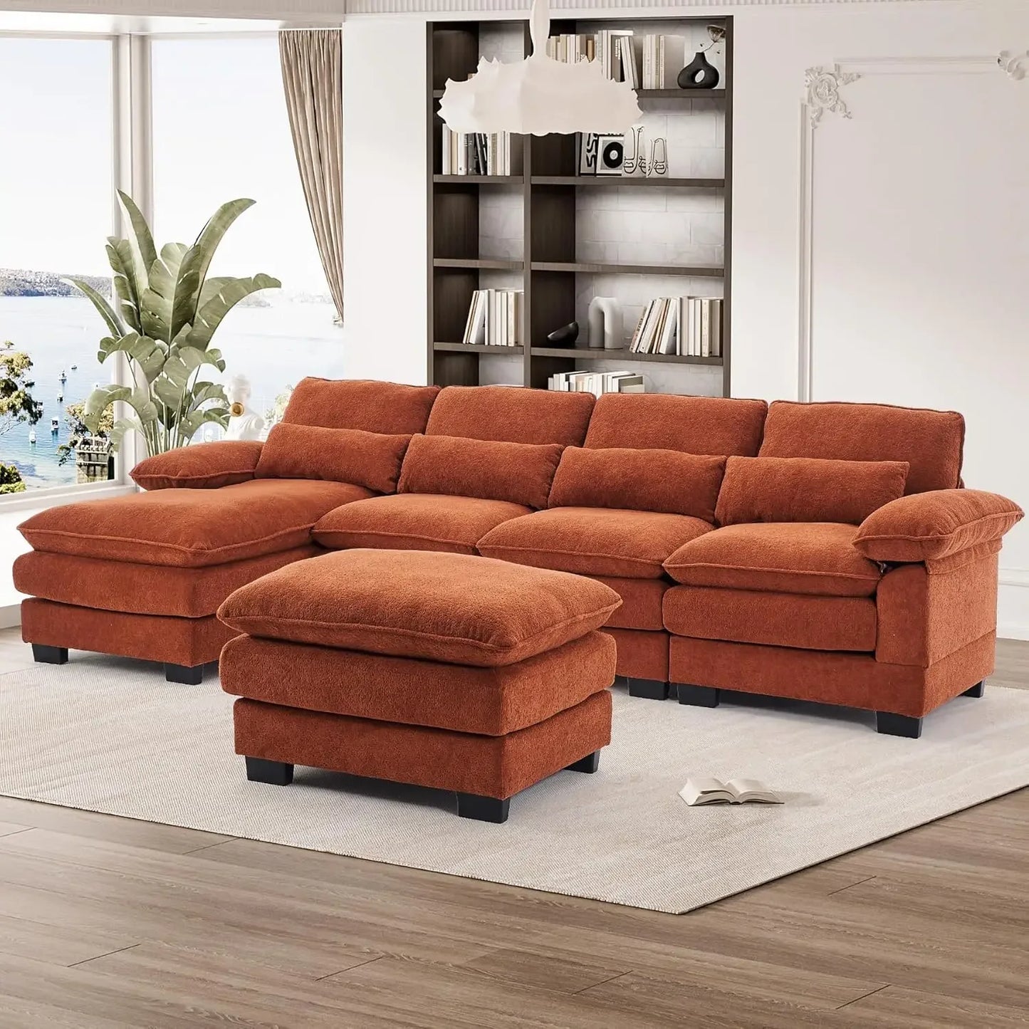 Ljustra U Shape Sectional Sofa Cloud Couch Living Room Comfy Modular Sofa