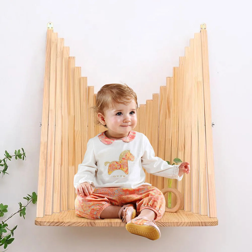 Minimalist Wall Mounted Computer Desk Solid Wood Folding Office Table