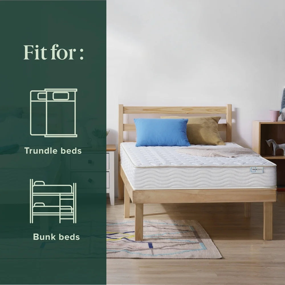 Ljustra 6 Inch Innerspring Twin Mattress Gel Infused Foam Compact Sleep Solution