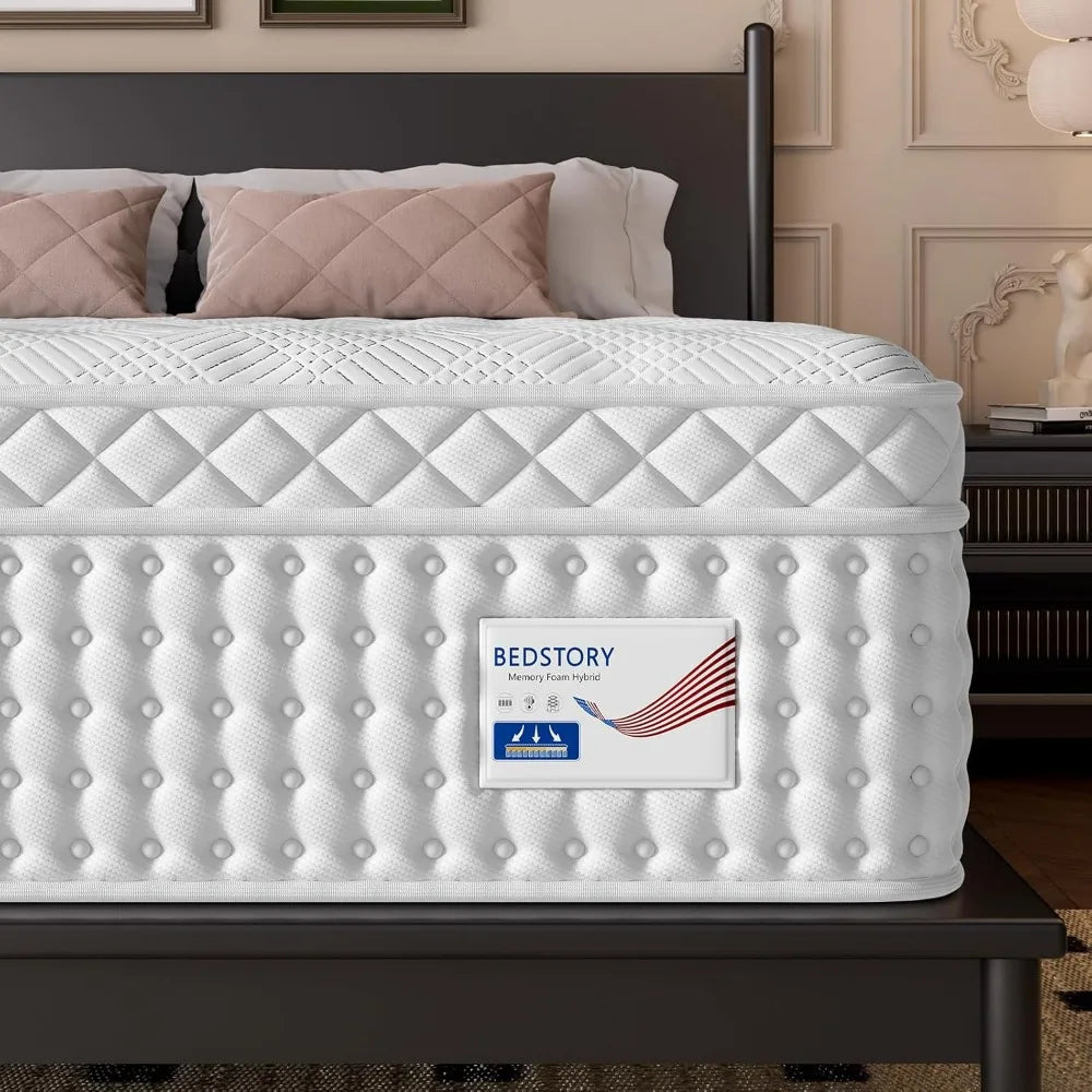Ljustra Firm Queen Size Hybrid Mattress with Lumbar Support