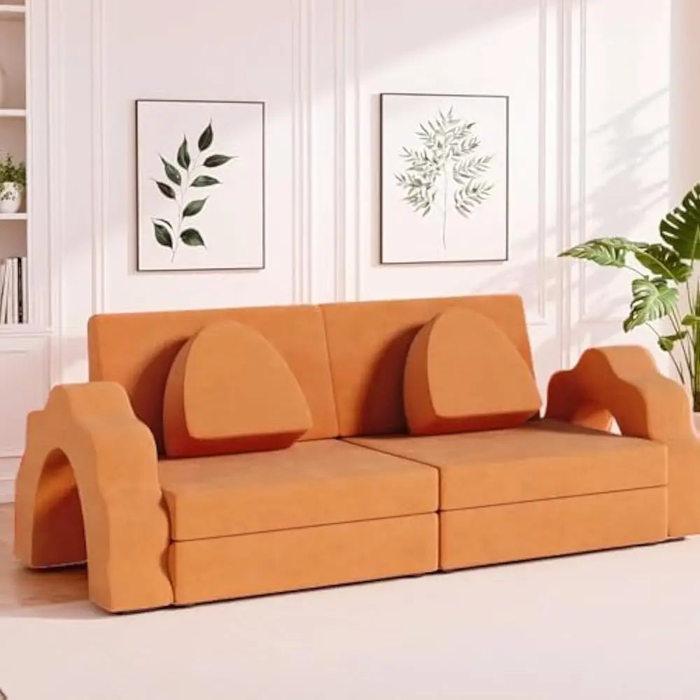 Modular Kids Play Couch Convertible Foam Sofa for Playroom