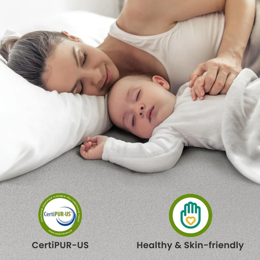 Extra Firm Memory Foam Mattress Topper Queen Size Back Pain Relief