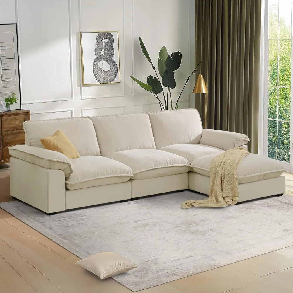 Ljustra Modular Sectional Sofa Deep Seat Reversible Chaise Couch