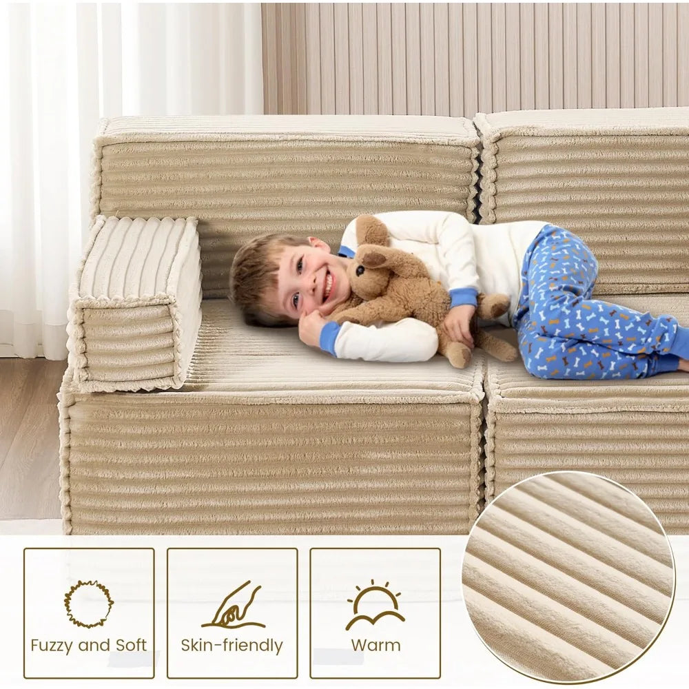 Modular Sectional Sofa Comfy Upholstered Cloud Couch for Living Room