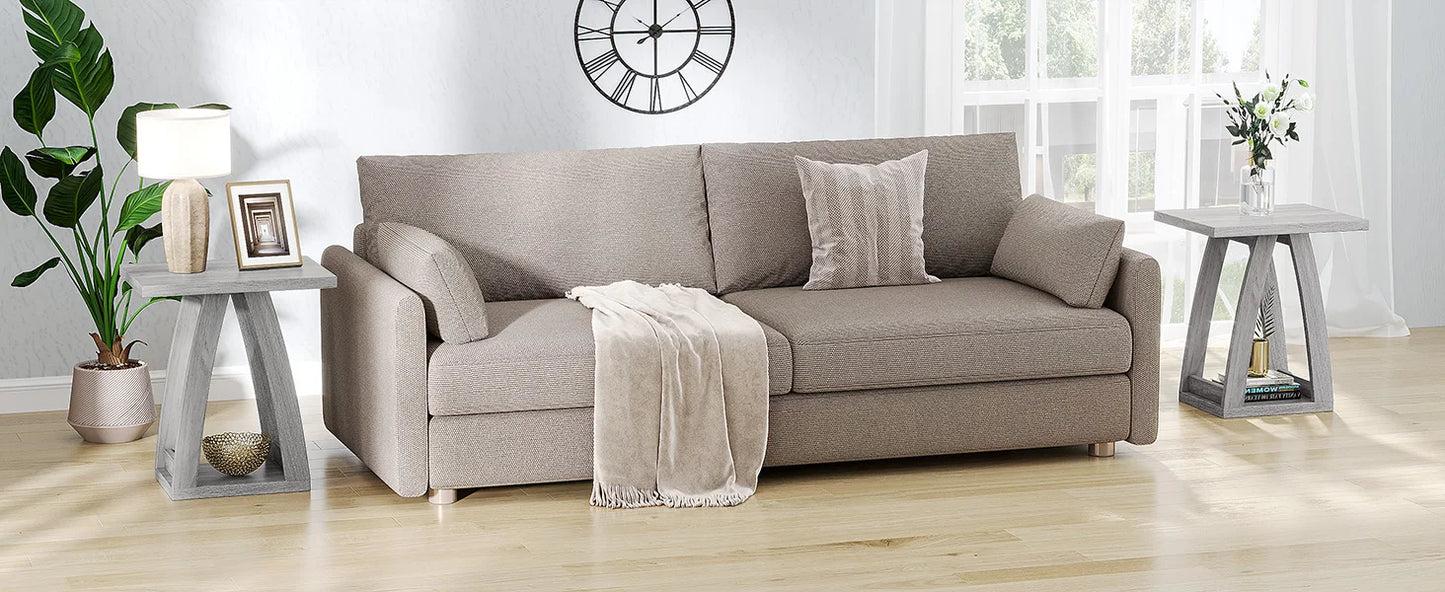 Modern End Tables Living Room Set of 2 Stylish Side Tables for Home