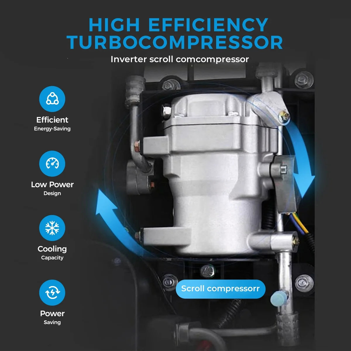 12V 24V Rooftop Air Conditioner for RV Truck Camper Van Caravan