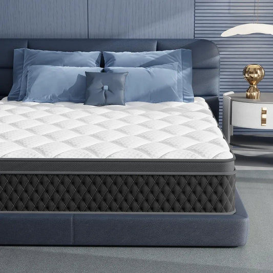Ljustra Twin Size 10 Inch Hybrid Mattress Memory Foam Pocket Springs