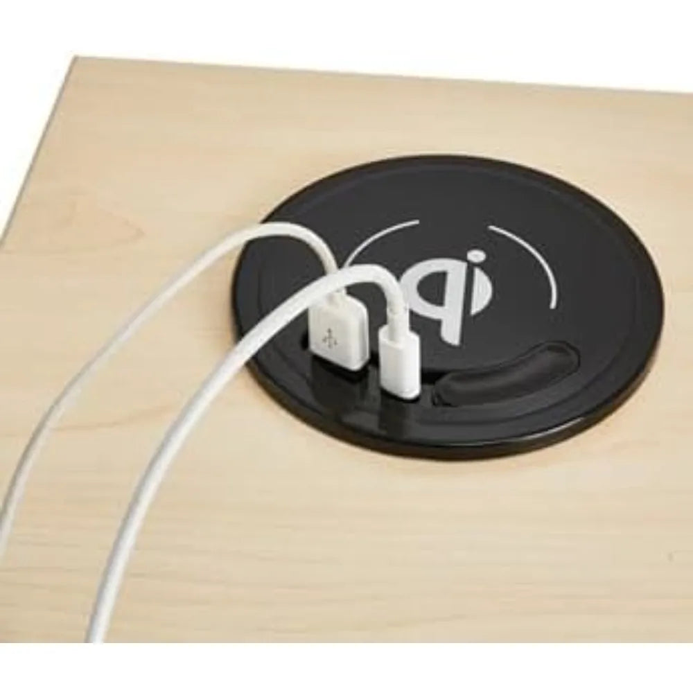 Brite Table Desk 48" Computer Desk with Maple Top and Steel Frame