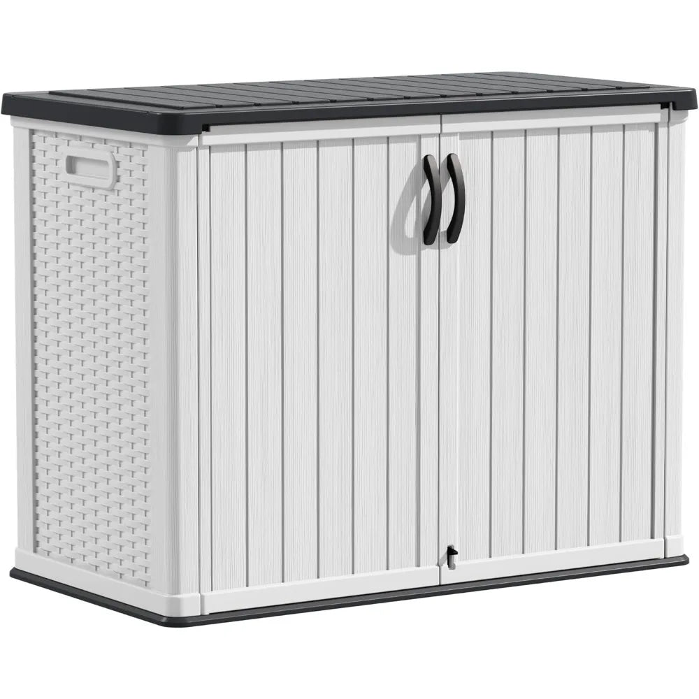 Outdoor Storage Cabinet 26 Cu Ft Lockable Waterproof Shed Tools Box
