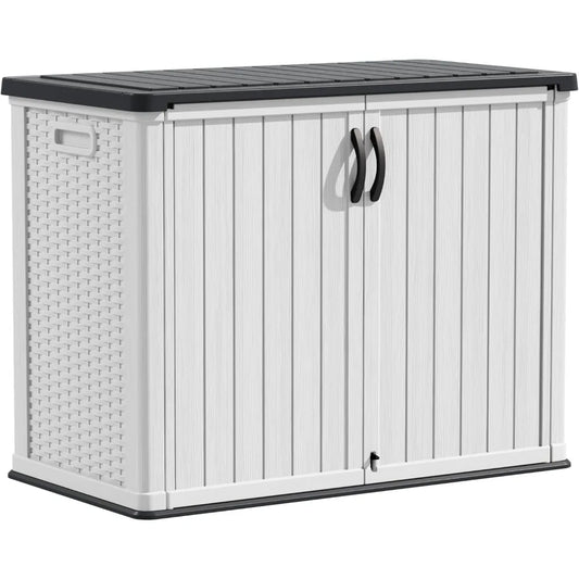 Outdoor Storage Cabinet 26 Cu Ft Lockable Waterproof Shed Tools Box